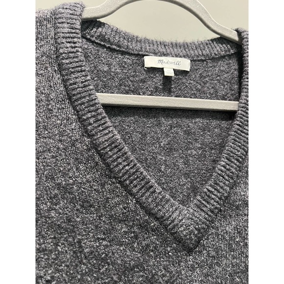 Madewell Wool‎ Bubble Sleeve Sweater Size XS Charcoal Grey - Picture 5 of 7